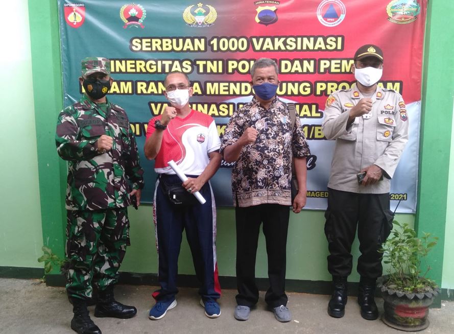 Kegiatan Vaksin Jemput bola 22 sept 2021 di SMPN1 Somegade